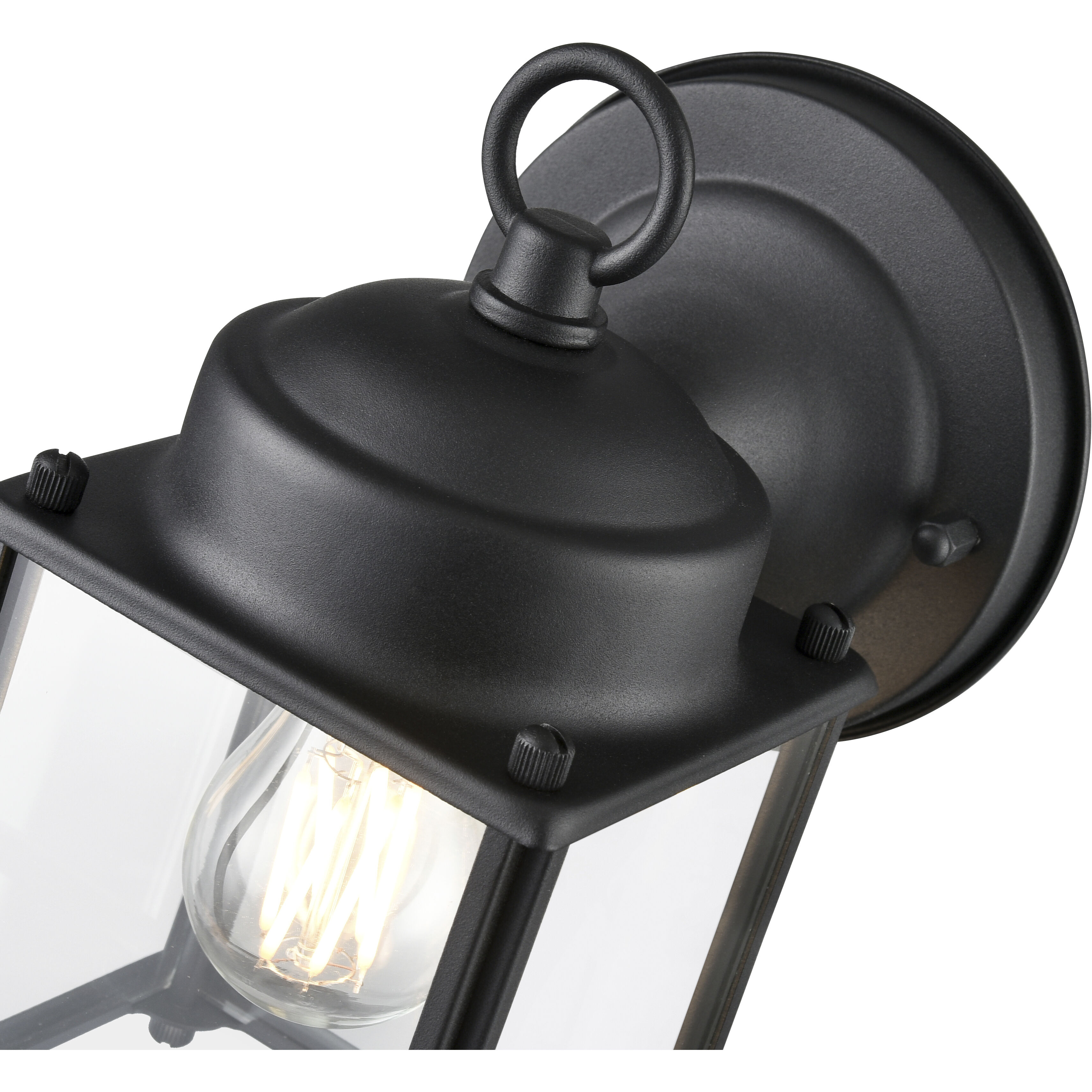 Northsted 1 Light 8 inch Textured Black Outdoor Wall Sconce